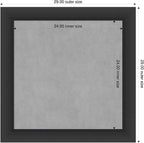 Amanti Art Black Framed Magnetic Board 29x29 Medium Vision Board - Image 2