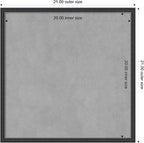 Amanti Art Black Framed Magnetic Board 21x21 Medium Vision Board - Image 3