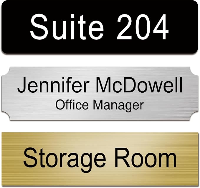 Custom Office Engraved Name Plate by Unknown