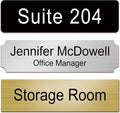 Custom Office Engraved Name Plate by Unknown