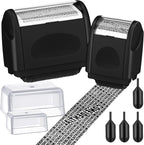 Nezyo 2 Pack Identity Protection Roller Stamp Identity Theft, Confidential by Nezyo