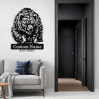 Custom Bear Metal Sign, Custom Bear Metal Wall Art Decor, Personalized Last - Image 6