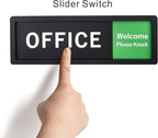 Office Sign – Do Not Disturb/Knock Welcome Slide Switch Sign, Premium Durable - Image 4