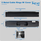 ICC 2U Ring Cable Manager Panel - Image 8