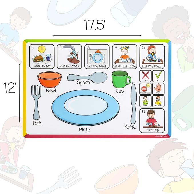 Speech Therapy Placemats for Autism & Non-Verbal Kids – Visual Communication - Image 8