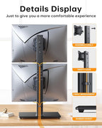 Dual Monitor Stand, FreeStanding Desk Stand - Image 4