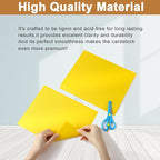 Silunkia 120 Sheets Solar Yellow Shimmer Cardstock 8.5 x 11 Crafts Paper - Image 4