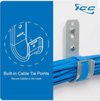 ICC 2-Inch Wall Mount J-Hook – 25-Pack, Cable Support Hooks - Image 5