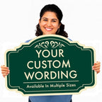 Personalized Green Outdoor Metal Sign, 30x24 In, Waterproof, USA Made - Image 8