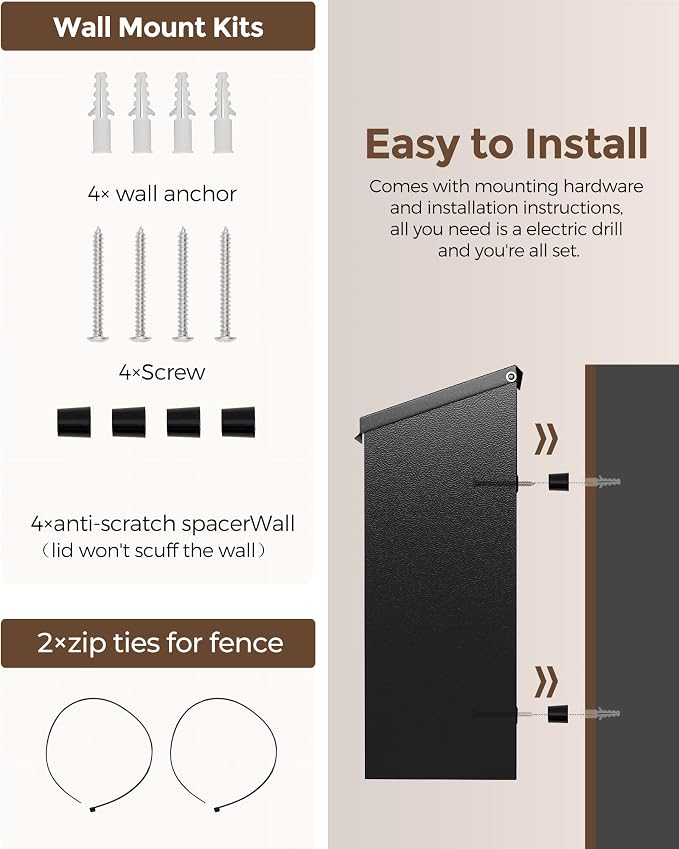 LAND·VOI Locking Wall-Mount Mailbox - Image 7