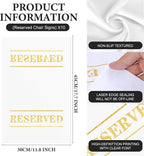 10 Pcs Reserved Chair Signs Cloth Church Placeholder Reserved Pew Signs Chair - Image 2