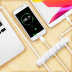 Apromisith USB Cable Organizer Clips Cord Holder, 6 Packs White Self Adhesive - Image 3