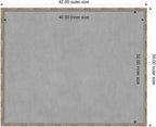 Amanti Art Silver Framed Magnetic Board 34x42 X-Large Vision Board - Image 2