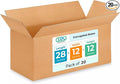 Long Shipping & Moving Boxes 28"L x 12"W x 12"H by IDLPackaging
