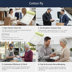 Cotton Fly Sales Order Receipt Book | 3.5" x 5.5" Small Carbonless 2-Part - Image 3