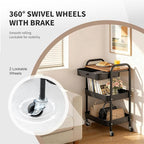 CAMOAT 3-Tier Rolling Storage Cart - Image 3