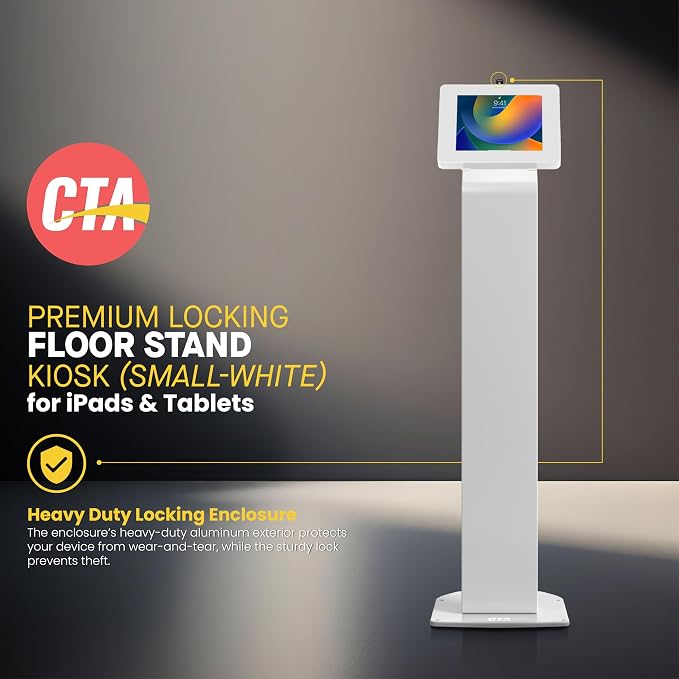 Locking Stand Kiosk – CTA Premium Small Locking Support Base Kiosk - Image 2