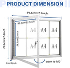 SWANCROWN Enclosed Bulletin Board Grey Felt Displays Boards Weather Resistant - Image 2