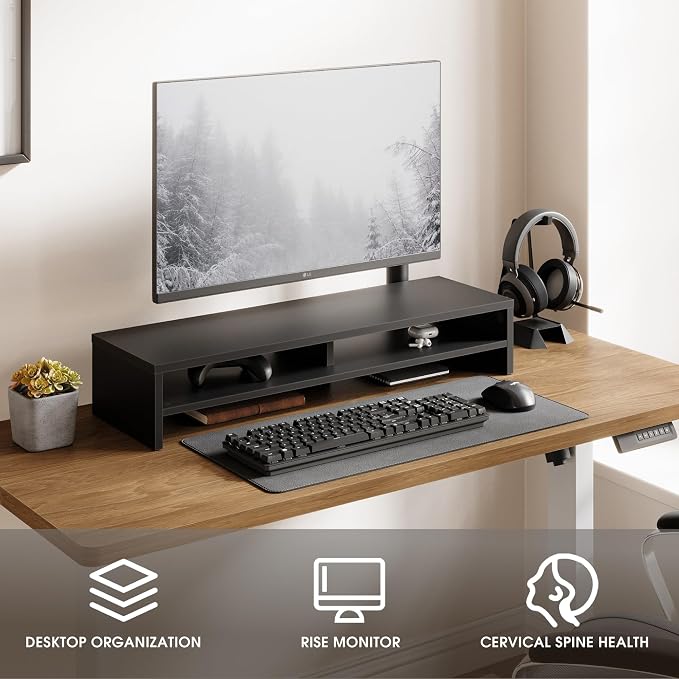 Fenge Monitor Stand, 31.5 Inch Computer Monitor Riser - Image 2