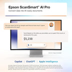 Epson RapidReceipt RR-600W Wireless Desktop Color 2-Sided Receipt & Document - Image 2
