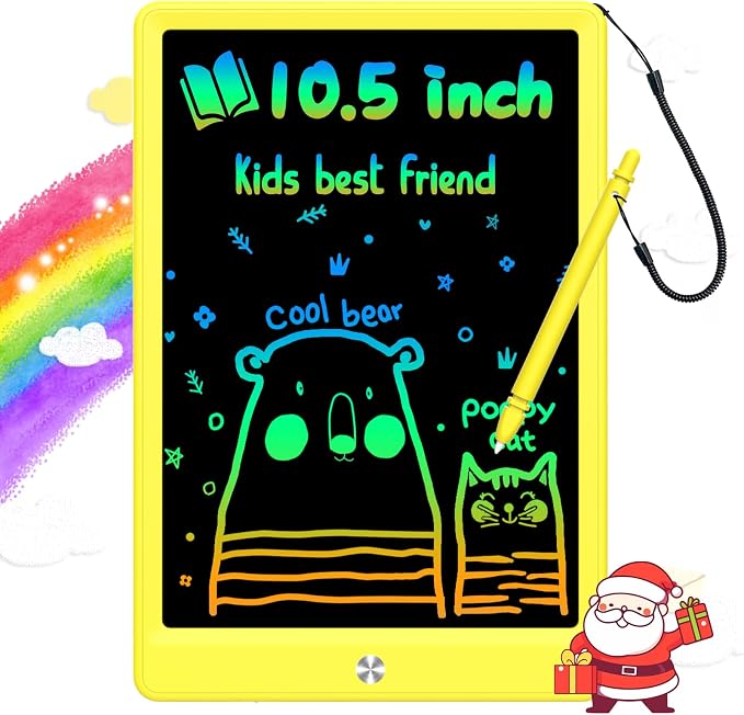 BUKEBU LCD Writing Tablet Doodle Board, 10.5 inch Colorful Drawing Pad by BUKEBU