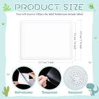 Jeyiour 100 Pcs Label Holders Adhesive Nameplate Pockets Storage Bin Labels - Image 2