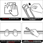 YECAYE 157in Cable Management, Cord Organizer, Easy Install Self-Adhesive Cable - Image 2