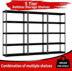 Shuntong The Atlas 30" W x 12" D x 60" H Adjustable Garage Storage Shelves Load - Image 7