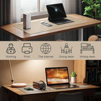 DAWNTREES Desk Mat Protector, PU Leather Desk Pad, Non Slip, Large Mouse Pad - Image 6