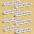 USB Cable Organizer Clips Cord Holder, 8 Packs White Self Adhesive Desk Cord by Apromisith
