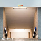 iSYFIX Exit Signs with Directional Down Arrow, Glow in the Dark, - Image 3