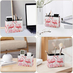 Famame Pink Flamingos Flowers Pencil Holder - Image 3