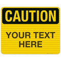 Custom Caution Sign, OSHA Sign, 24x30 Inches, 3M EGP Reflective .080 Aluminum by SigoSigns