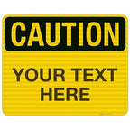 Custom Caution Sign, OSHA Sign, 24x30 Inches, 3M EGP Reflective .080 Aluminum by SigoSigns