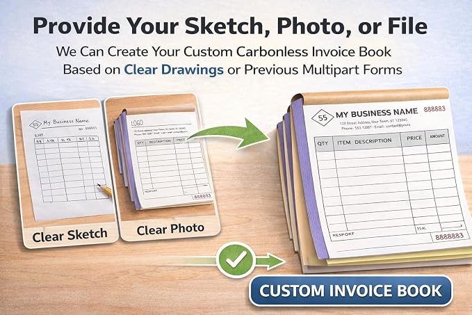 Custom Carbonless Invoice Book - Image 3