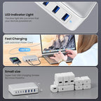 USB C Charger 200W USB C Charger Block, Upgraded GaN III 8-Port Fast Charging - Image 6