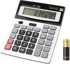 HIHUHEN Large Electronic Calculator Counter Solar & Battery Power 12 Digit by HIHUHEN