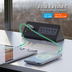 Upgraded, Desk Edge Clamp Mount Power Strips - Image 4