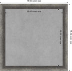 Amanti Art Grey Framed Magnetic Board 18x18 Small Vision Board - Image 3