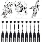 PANDAFLY Calligraphy Pen, 10 Size Calligraphy Pens - Image 3