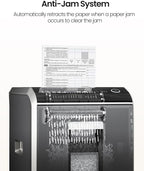 Locksworth 200-Sheet P-5 Micro-Cut Heavy-Duty Paper Shredder, 60-Min Continuous - Image 6