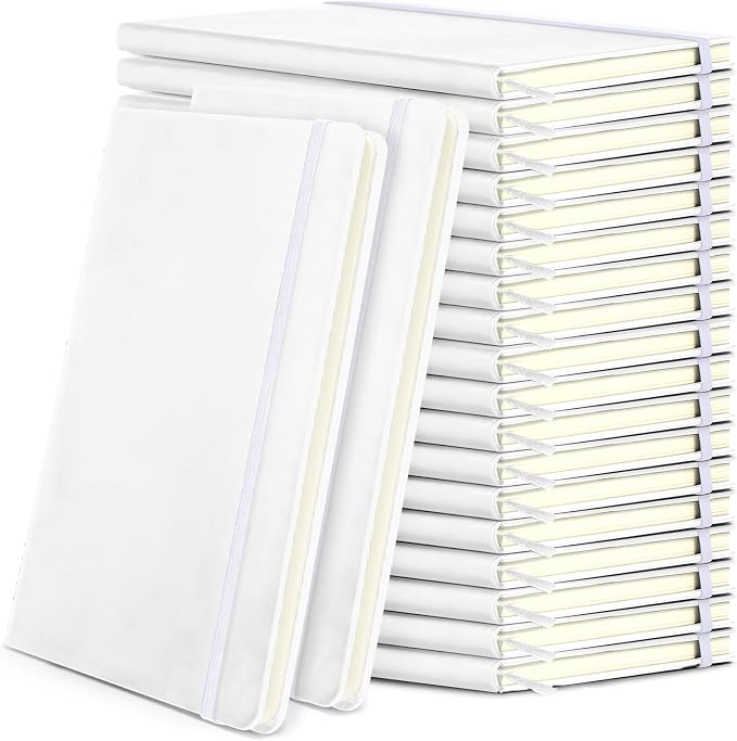 Honoson 20 Pack Lined Journal Notebooks A5 Hardcover Executive Notebook 5.5" x by Honoson