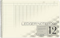 BookFactory Accounting Ledger Notebook/Large 12 Column Accounting Ledger by BookFactory