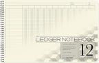 BookFactory Accounting Ledger Notebook/Large 12 Column Accounting Ledger by BookFactory