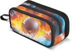 DVGMBXY Football Water and Fire Pencil Case Box - Image 8