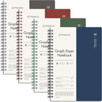 EMSHOI Graph Paper Spiral Notebook 5.7" x 8.22" by EMSHOI