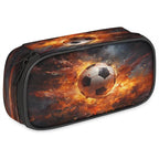 Pardick Football Fire Pencil Case，Big Capacity Pencil Pouch Coin Pouch by Pardick