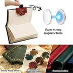 Personalized Bookmark with Pen Holder, Leather Magnetic Bookmark 26 Letters - Image 4