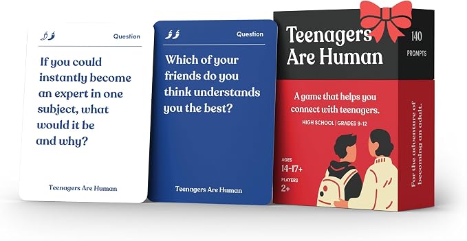 Teenagers are Human 140 Conversation Cards to Help You Get to Know Teenagers by ParentsAreHuman