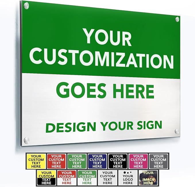 SPEEDYORDERS Custom Outdoor Metal Signs, Personalized Aluminum Signs, by SpeedyOrders
